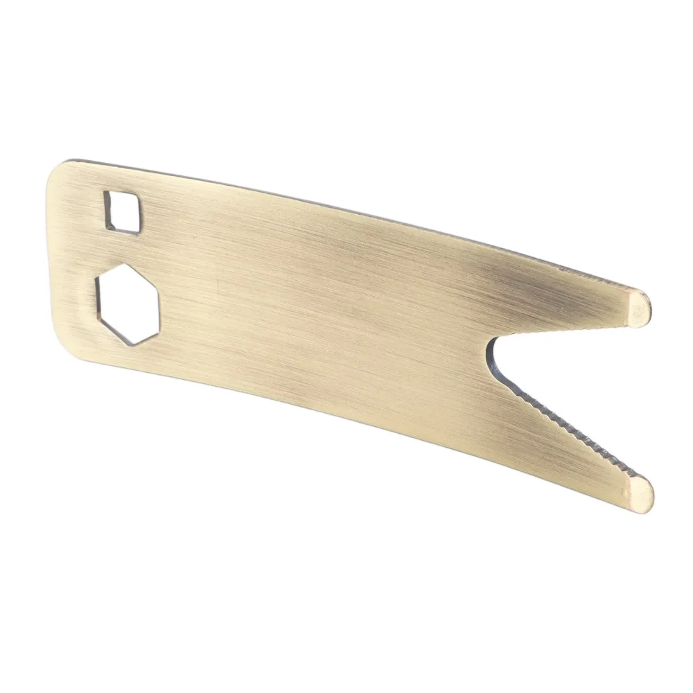 Durable Metal Guitar Spanner Wrench Bronze Color Bass Spanner Wrench Multifunctional Guitar Tool For Guitar Maintenance