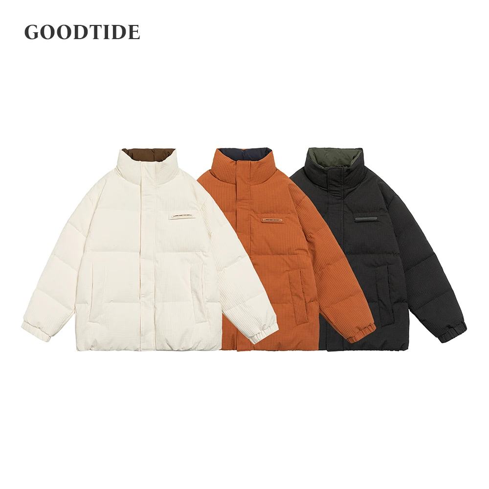 

Fashion Men's 90 White Duck Down Stand Collar Down Jacket 2025 Winter New Outdoor Sports Windproof Cold-Resistant Top Jacket