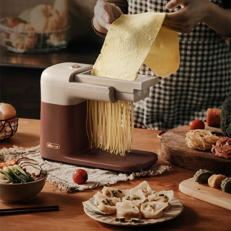 ماكينة صنع المكرونة المنزلية الأوتوماتيكية بالكامل ماكينة ضغط المعكرونة الكهربائية الصغيرة قطعة أثرية متعددة الوظائف زلابية فطيرة باللحم #1