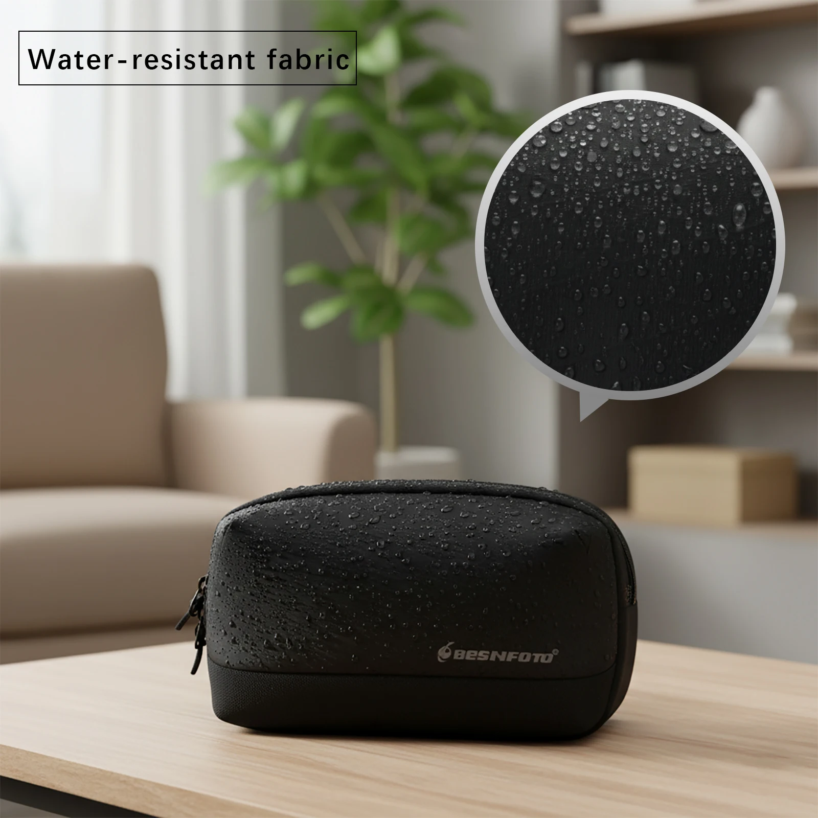 Besnfoto PK04 Bolsa de transporte para DJI Osmo Pocket 3 Diseño personalizado Estuche de fotografía portátil liviano para acceso view 6
