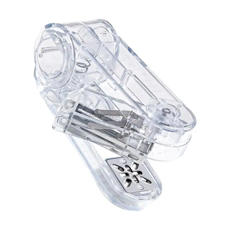 Clear Collit Stapler Ufficio Stapler a 360 gradi Ruota Desktop Stapler per scuola