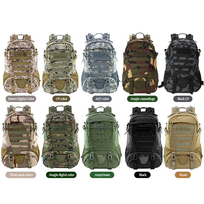 40L Strategic Backpack Men  Rucksack 3P Outdoor Travel Hiking Rucksacks Camping Trekking Bags Camouflage backpack