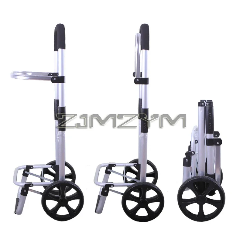 50KG Load Bearing Shopping Cart Waterproof Wear-resistant Luggage Cart Folding Large Capacity Grocery Cart With Anti-slip Pad