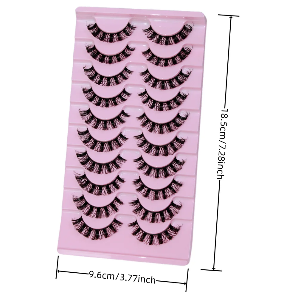 2 pudełka/20 par rosyjskich rzęs naturalny wygląd sztucznych rzęs z kręconymi sztuczne rzęsy rosyjskim paskiem sztuczne rzęsy z norek opakowanie