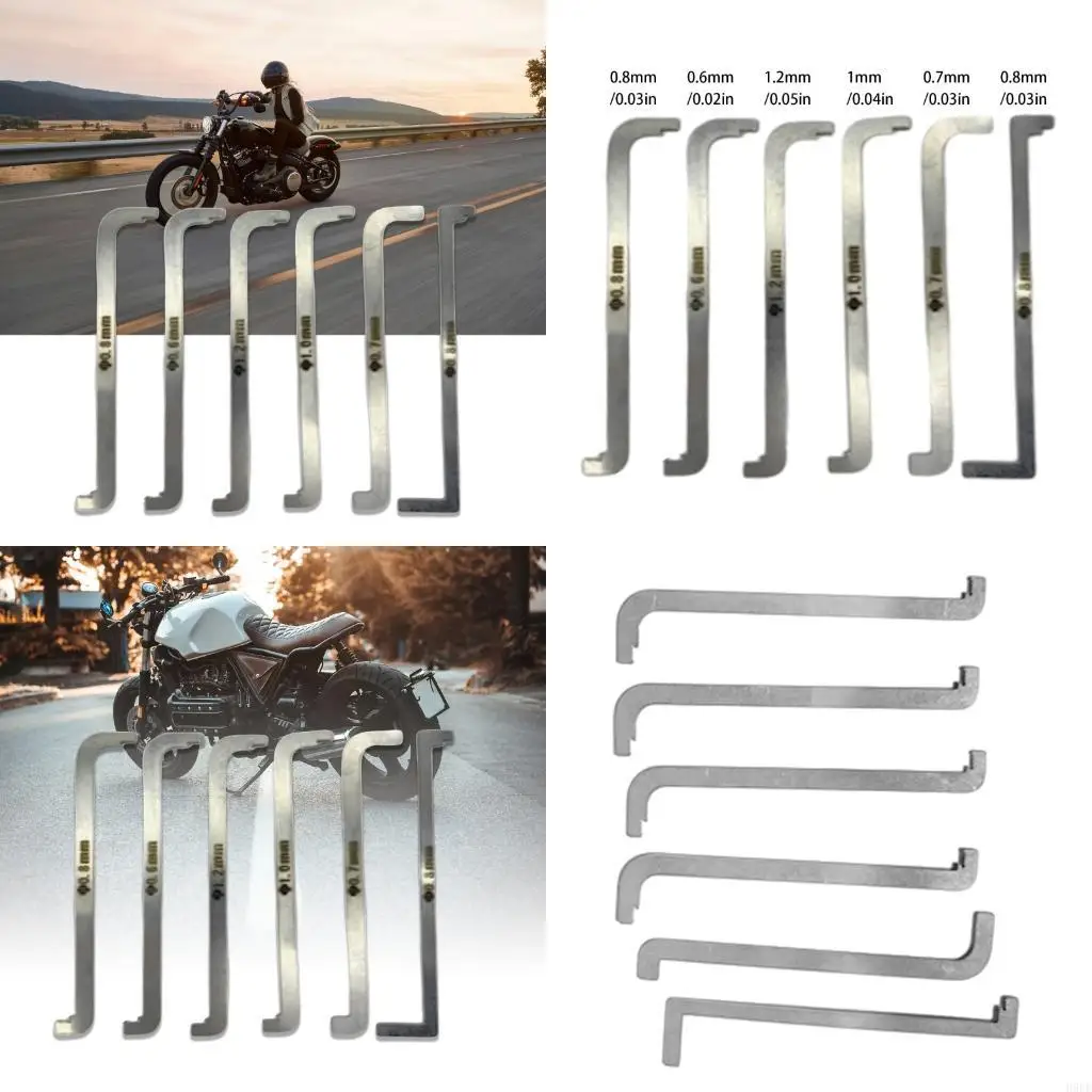 

6pcs z -тип угловых вальтерных ключ -ключ для ржавой металлической электронный ремонт набор H9EE