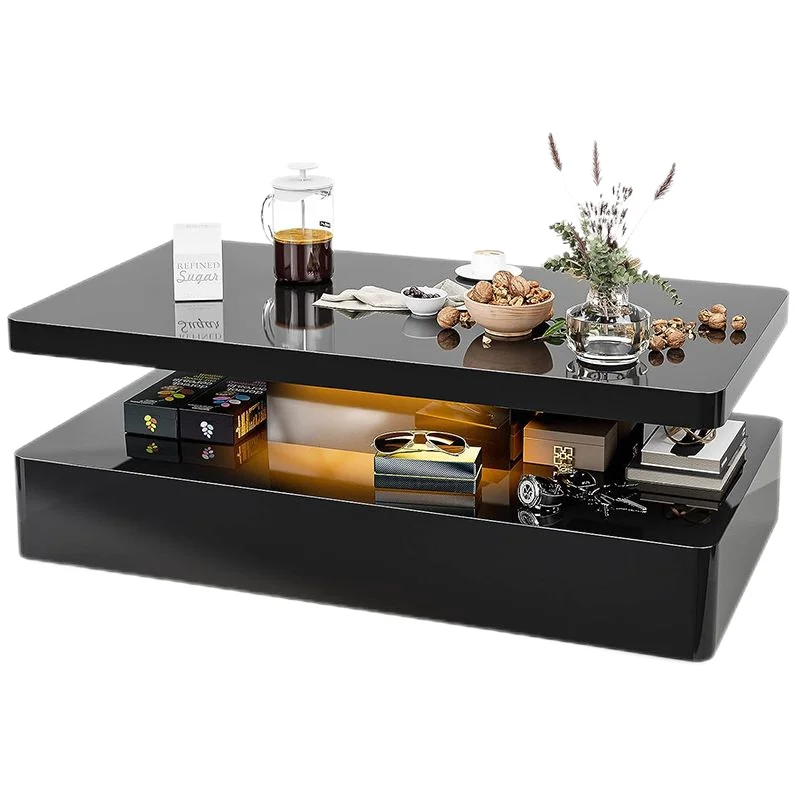 

New Smart Lighting Living Room Furniture Coffee Table Kindergarten Smart Teapot Wooden Light Emitting Diode Light Modern