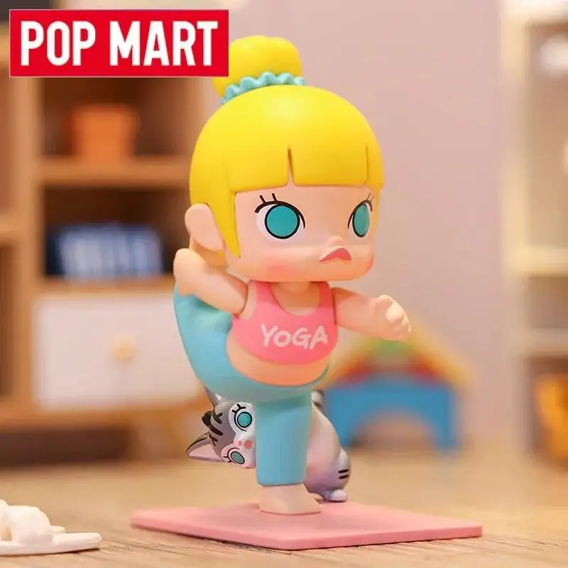 POP MART A Boring Day with Molly Series Mystery Box Torebka Niespodzianka Zabawki Lalka Śliczna Figurka Anime Ozdoby na Biurko Kolekcja Prezent Uroczy