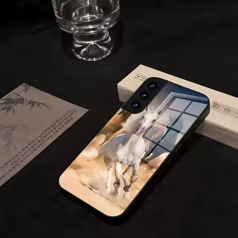Animal The Horse Silicone Phone Case For Samsung Glass S25 24 23 A54 S21 S22 Ultra A 42 32 52 51 Note 23 S10 E Plus S20 FE Pro