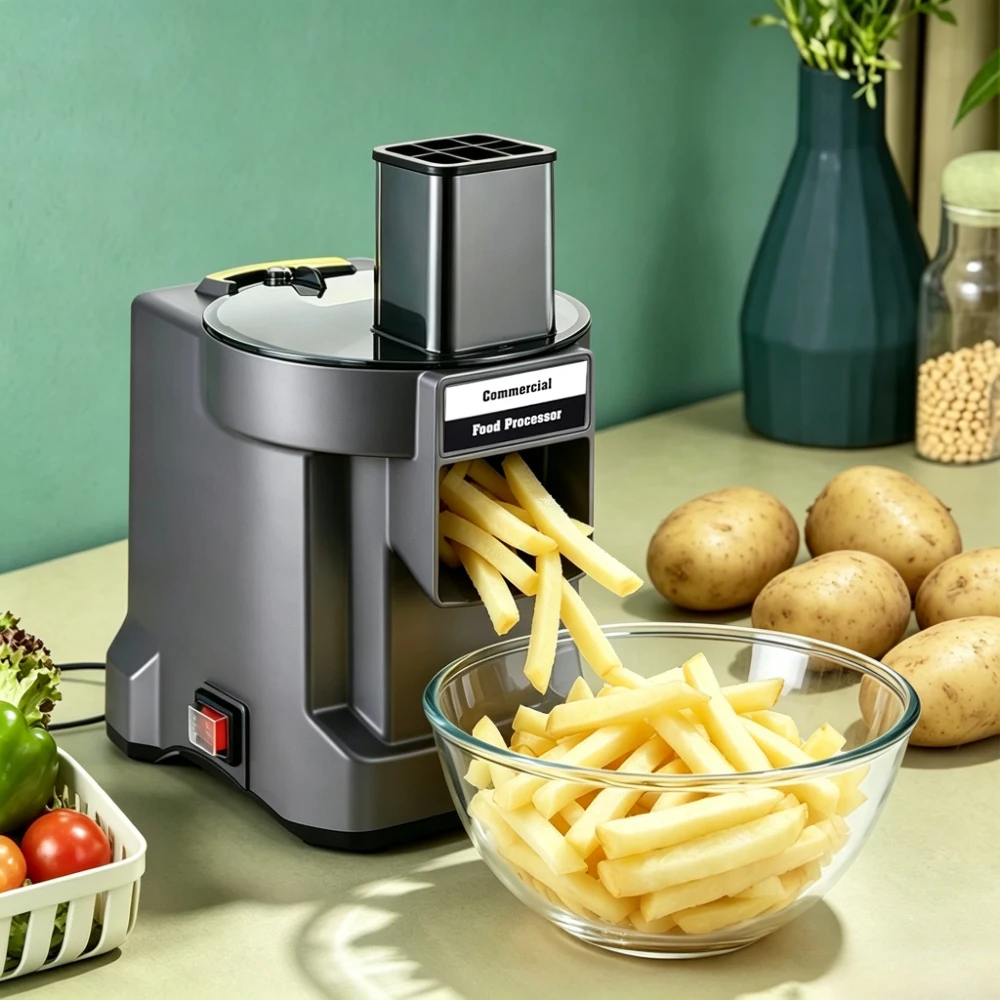 Commercial Vegetable Cutter Food Processor Slicing Shredding Dicing Cutting Straight Strips Multifunctional Vegetable Processing