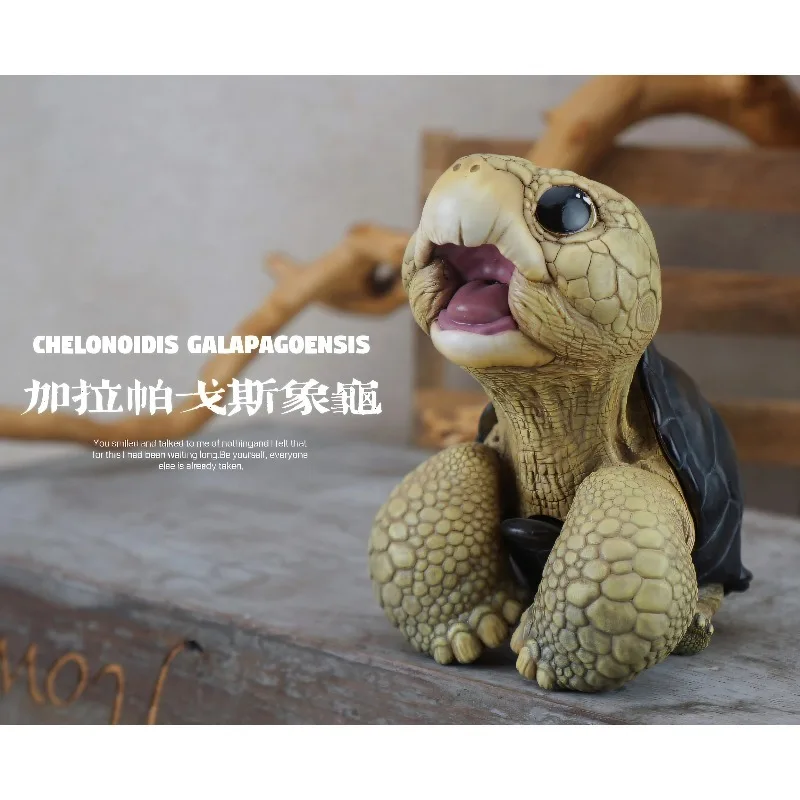 DoLife Store Ton Ton Zoo Turtle Series Lonely George Red-footed Tortoise Tide Play Figure Model