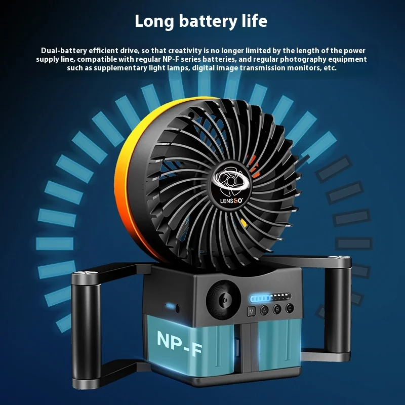 Original LENSGO TYPHOON 1 Portable Styling Fan Photography Styling Camera Fan Custom Strong And Sharp Wind Fan For Volg Live