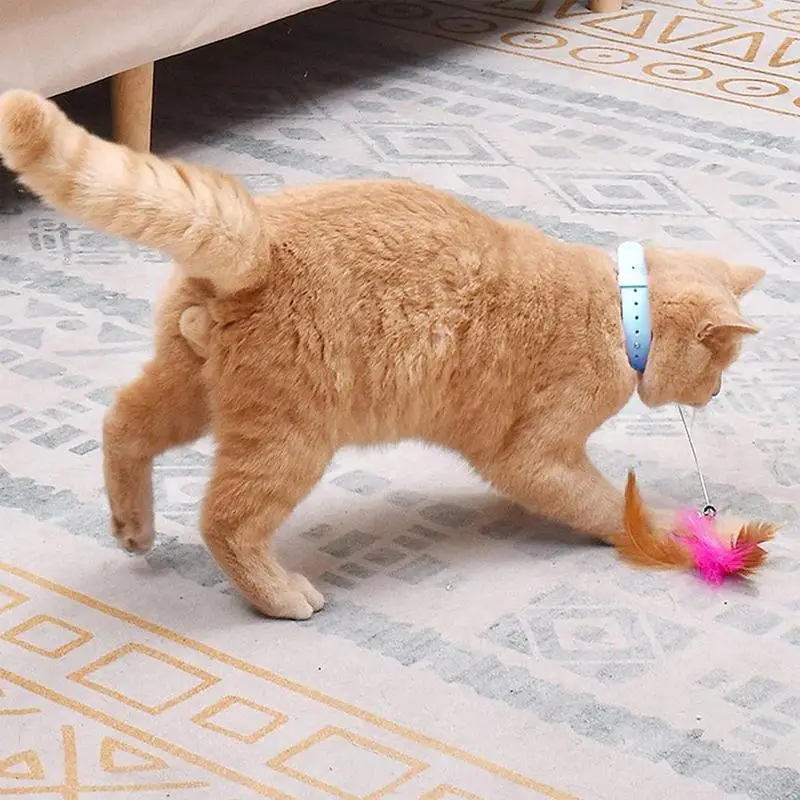 Pet Accessories Juguwtes Para Gatos Interactive Cat Toys Cat Teaser Stick Collar Self-hi Game For Cats Stick Funny Pet Cat Toys
