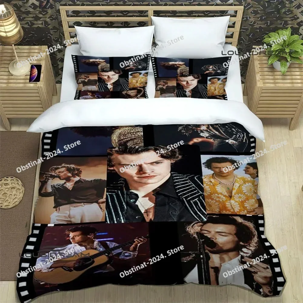 Singer H-Harry-S-Styles Bedding Sets exquisite bed supplies set duvet cover bed comforter set  bedding set luxury birthday gift