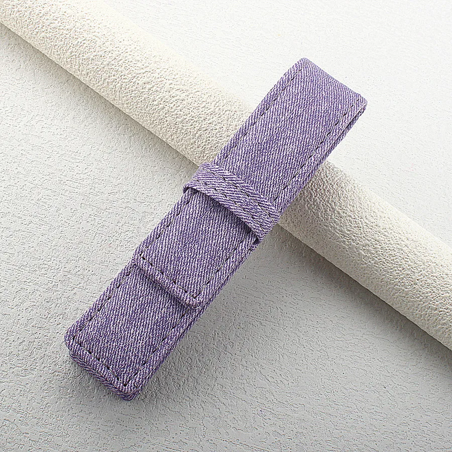 Multi-color Soft PU Single Pen Sleeve Portable Mini Pen Bag Lightweight Pocket Pen Protector For School Office Writing Pens