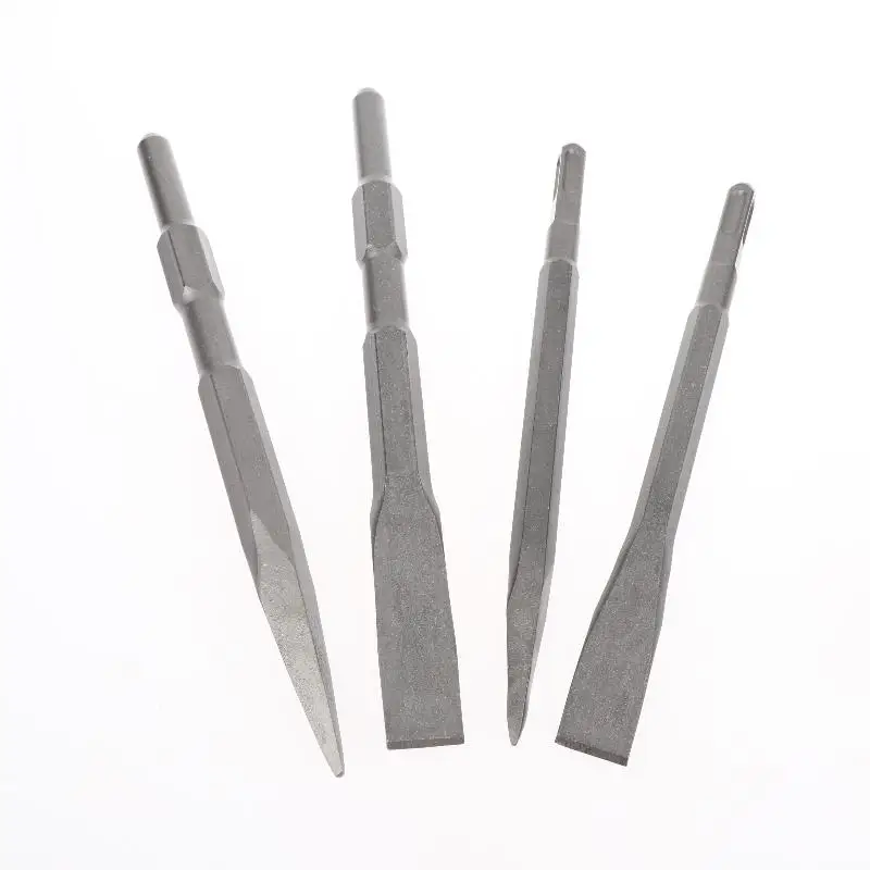 1 PCS Electric Hammer Impact Drill Pointe/Flat Chisel Electric Hammer Chisel Extended Slotting Pick