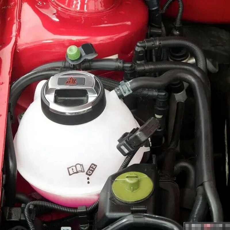 

B07A-2Pcs Car Coolant Oil Expansion Tank Cap Cover For Scirocco Passat Cc -R8 420121321 420103485B