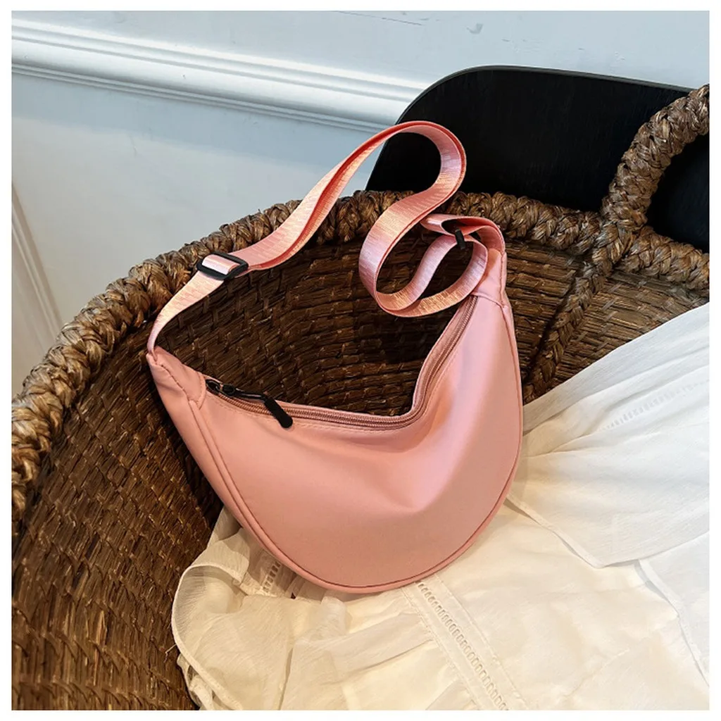 Women'S Shoulder Bag Versatile Underarm Bag Nylon Crossbody Bag Soft For Daily Outings Underarm Carry Commuting