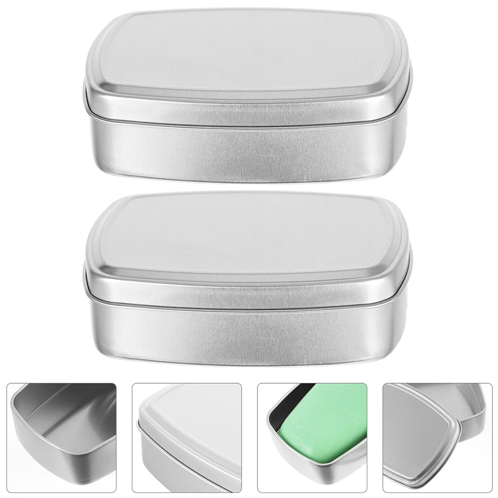 

Soap Tin Box Tins Metalsquare Boxes Empty Aluminum Dishwax Cosmetics Candy Travel Diy Jars Case Storagetea Cans Balm Lip Gift