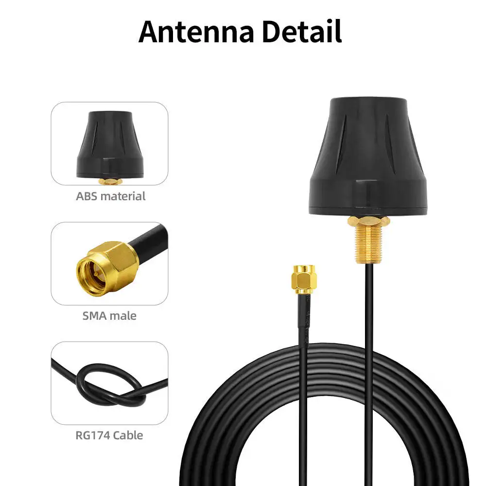 4G 433Mhz Gsm 2.4G 5.8G Wifi Kast Antenne Buiten Waterdicht 7dbi Externe Antenne Sma Mannelijke Voor Dtu Nb Model