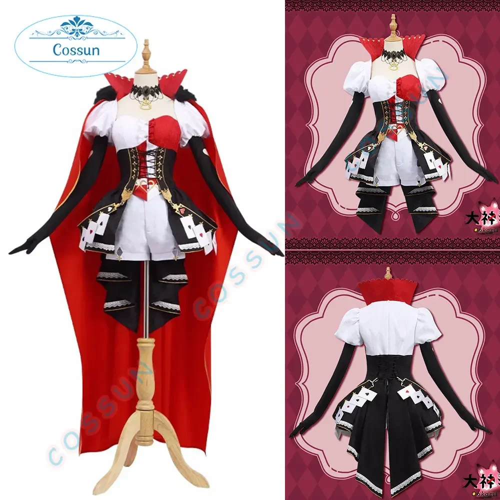 [Customized] Game Vtuber Hololive Ookami Mio Cosplay Costume Suit Lovely Dress Uniform Halloween Carnival Party Outfit Women Men