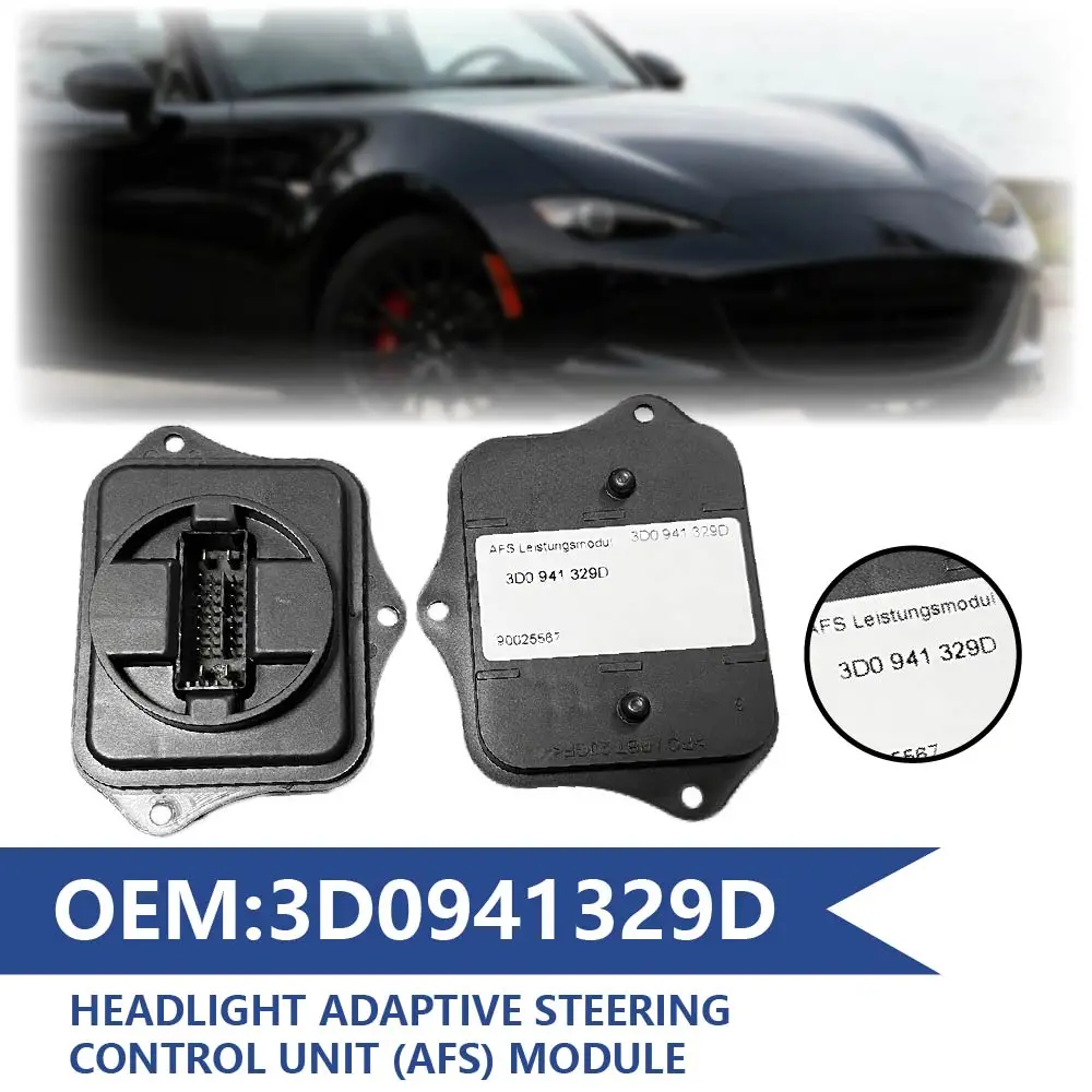 

3D0941329D Модуль управления адаптивными фарами AFS и DRL для Volkswagen Golf Audi Q5, блок управления адаптивным рулевым управлением 90025567, автомобильные аксессуары