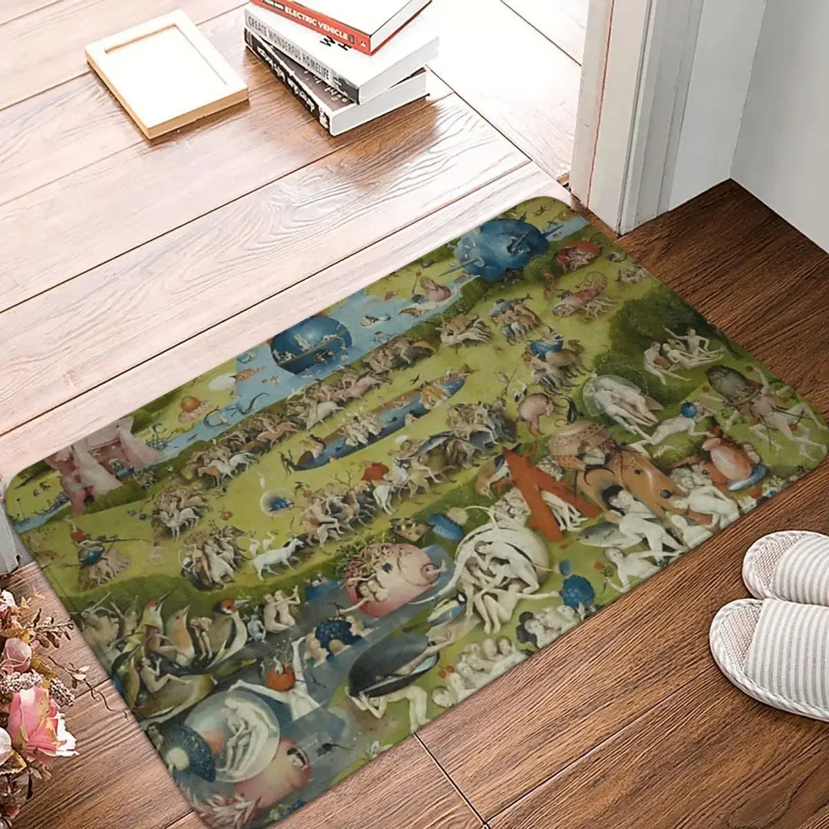 BOSCH, Hieronymus - Triptych Of Garden Of Earthly Delights Anti-slip Doormat Floor Mat Carpet Rug for Kitchen Footpad Mats