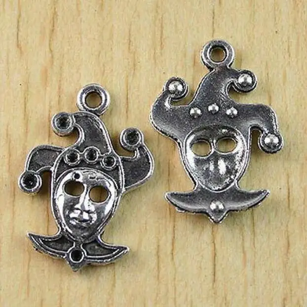 8pcs 28*19.6mm Tibetan silver crafted portrait mask design charms h1029