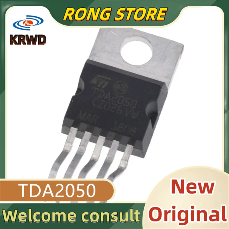 

10PCS TDA2050 New and original TDA205 DA2050 A2050 TO-220-5