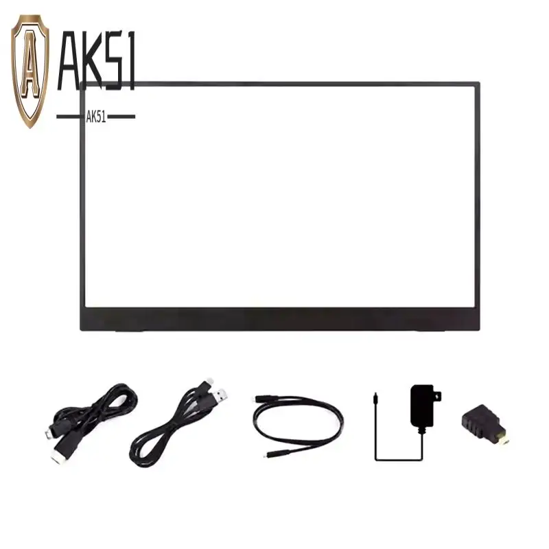 

AK51-15.6Inch Touch Screen LCD Portable Type-C/Minihdmi-Compatible Interface IPS Display For Raspberry Pi 5, Mobile Phone