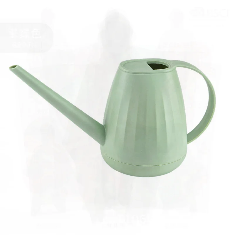 

2L Thickened Plastic Watering Can Long Mouth Gardening Pot Household Sprinkler Green/Purple for Home Gardening