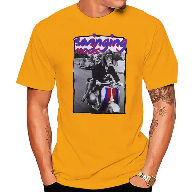 Swinging Mods The Who Moped Lambretta Scooter White Cotton T-Shirt Fn9271 Breathable Tops Tee Shirt