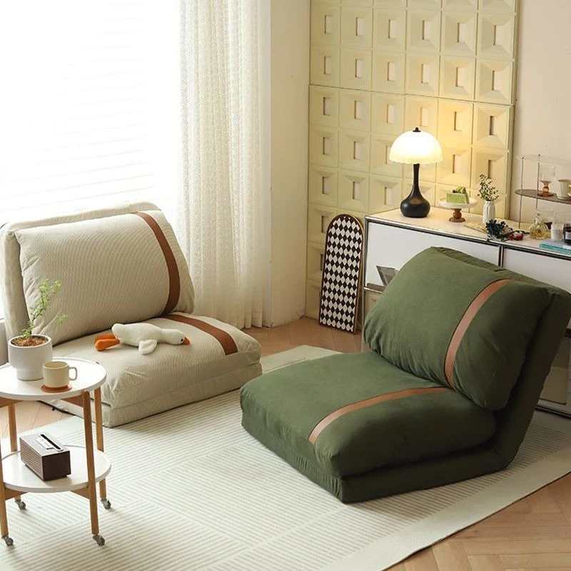 Small apartment folding chair balcony living room reclining sofa bed