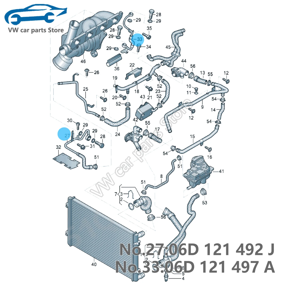 خرطوم تجاوز مبرد المحرك التوربيني 06D121497A,06D 121 497 A لأودي A4 B7 A6 C6 Avant Seat EXEO 06D121492J F H 06D 121 492 J F