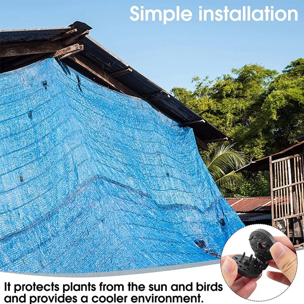 

50pcs Shade Cloth Clips Black Plastic Heavy Duty Lock Grip For Sun Shade Net Garden Greenhouse Tent Cloth Farm Supplies Outdoor