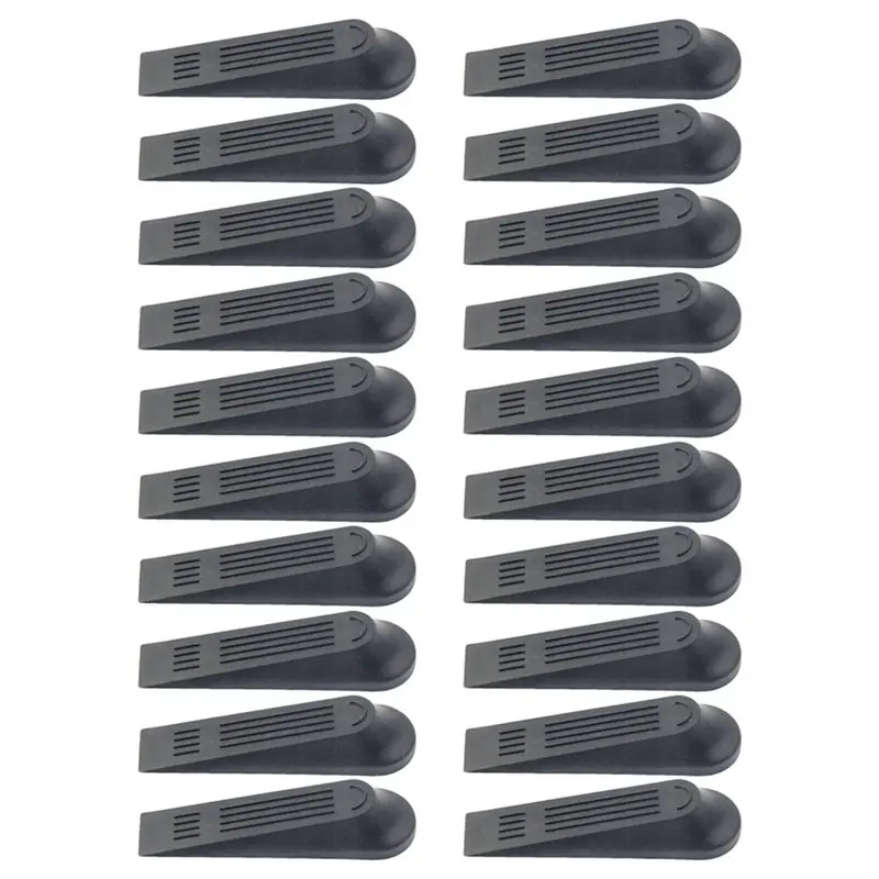 

Simple Operation 20Pcs Set Plastic Door Stoppers Non-Slip Door Block Wedge Buffers Heavy Duty Door Stop Durable-Door Stoppers Fo