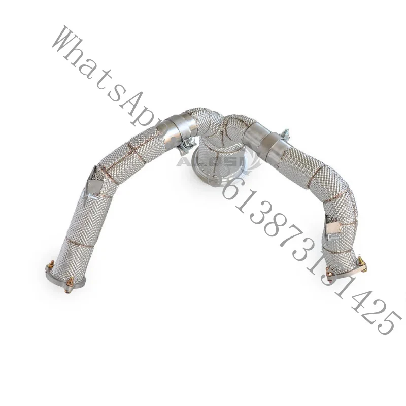 High-performance Heat-insulating Straight-through Downpipe Exhaust A7 3.0T C8 2019 - 2024, High-quality Downpipe