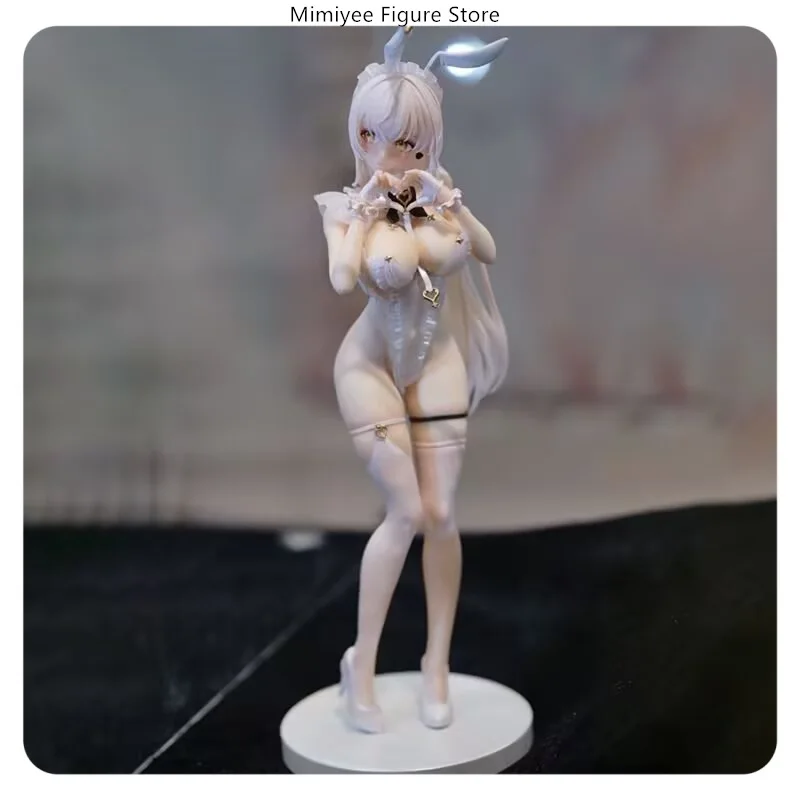

25cm White Bunny Girl Lucille Standing Pose Anime Figure Model Statue Collection Desktop Decoration Ornament Toys Gifts for Fans