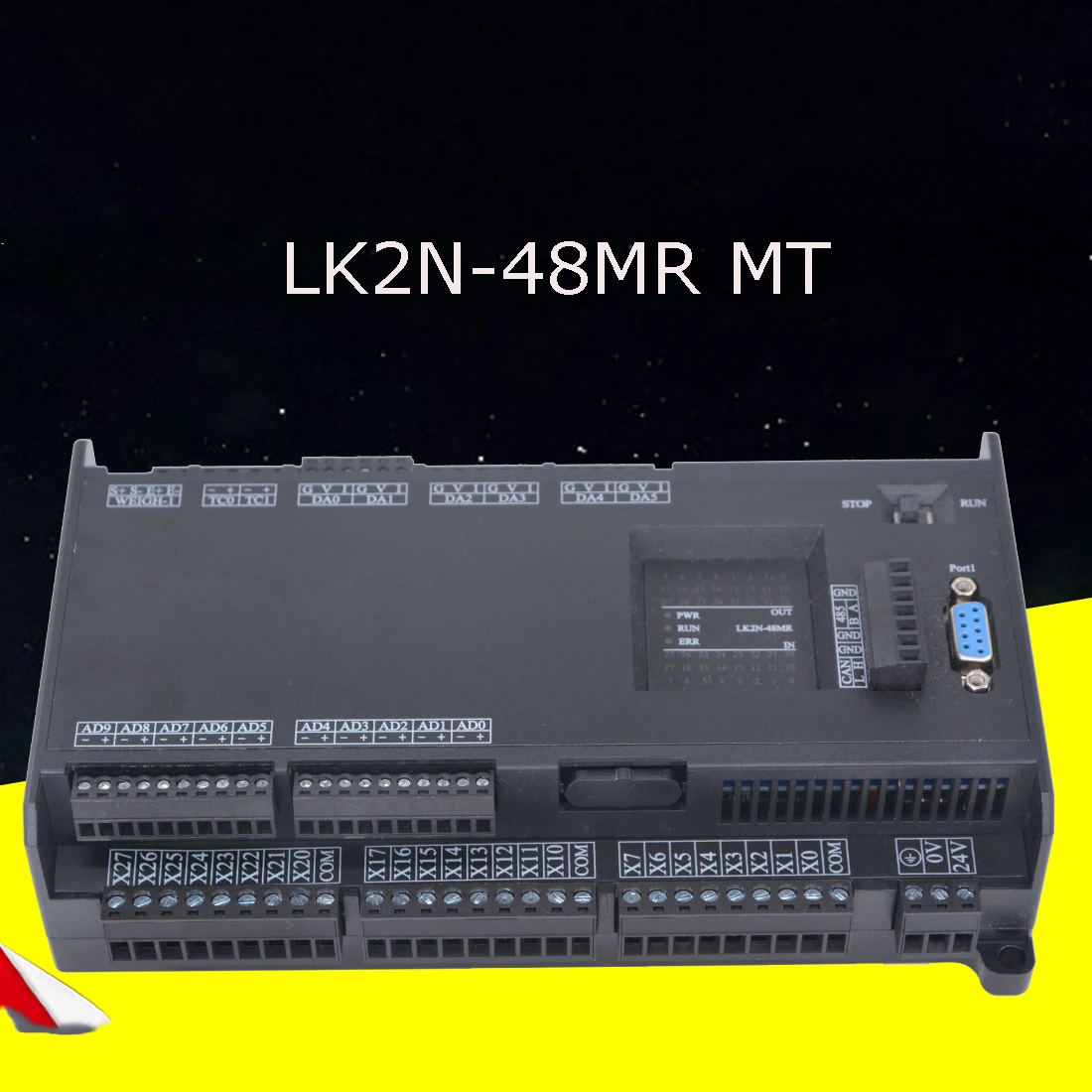 PLC 14 20 32 48 64MR/MT/MRT up to 10AD 2DA RS232 2xRS485 32000 Steps 4/8 High Speed Output CAN NTC Optional
