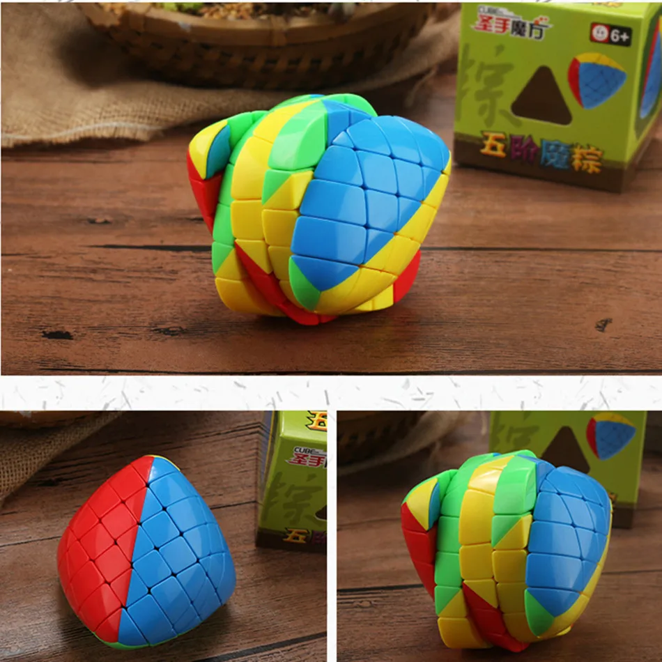 Shengshou 5x5x5 Mastermorphix Speed Cube 5x5 Rice Dumpling Magic PuzzleSengso Cube 5x5 Mastermorphix Cubo Magico Educational Toy