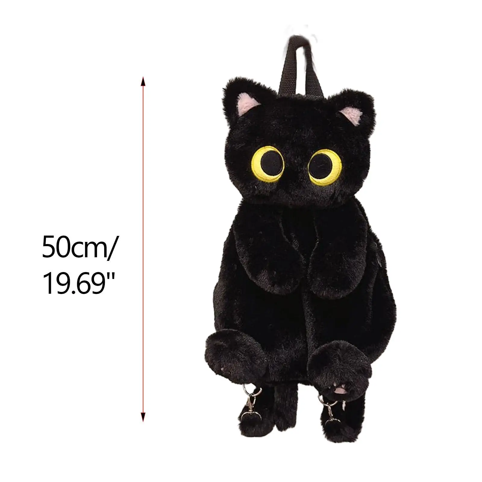 

Plush Backpack Large Capacity Cat Cartoon Daypack for Kids Students School and Everyday Use