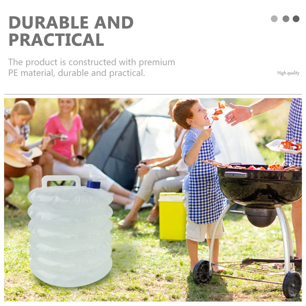 

2 Pcs Telescopic Bucket Water Container Professional Bag Tank Emergency Premium Car Hiking Travel