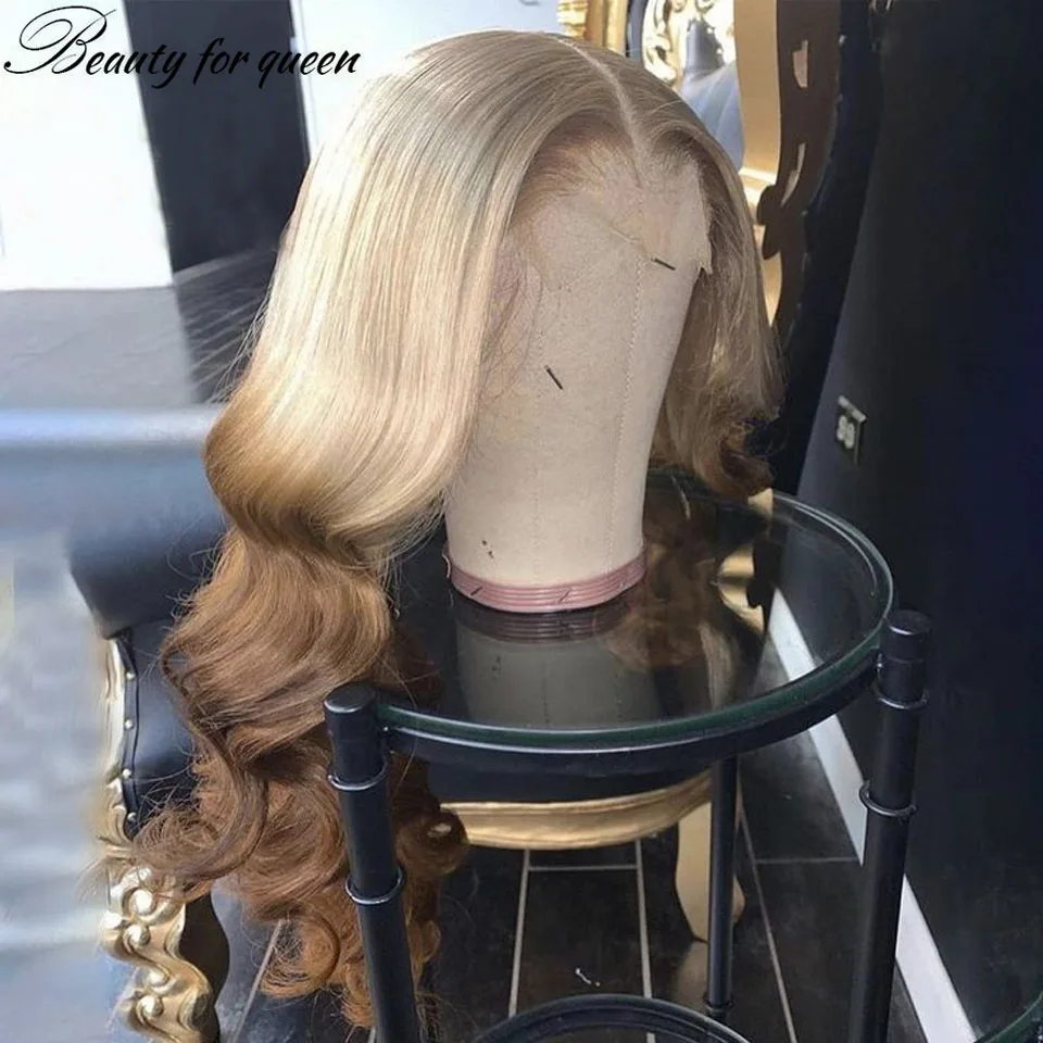 

New Style 13x4 Lace Front Wig Colored Gold Women Beauty Cospaly 2026 180% Density Human Hair Wigs Hot Product Good Quality