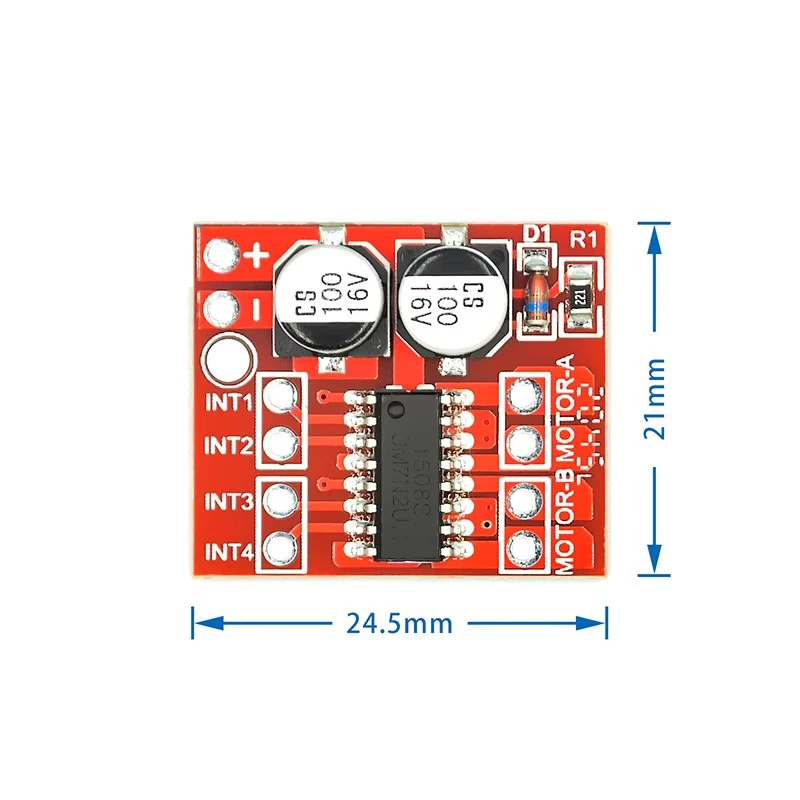 5pcs/lot 2 DC motor drive module reversing PWM speed dual H bridge stepper motor Mini victory L298N