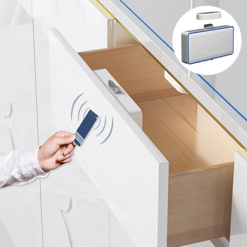 

13.56Mhz IC Card RFID Sensing Electric Cabinet Drawer Lock No Drill Hole For Indoor Use
