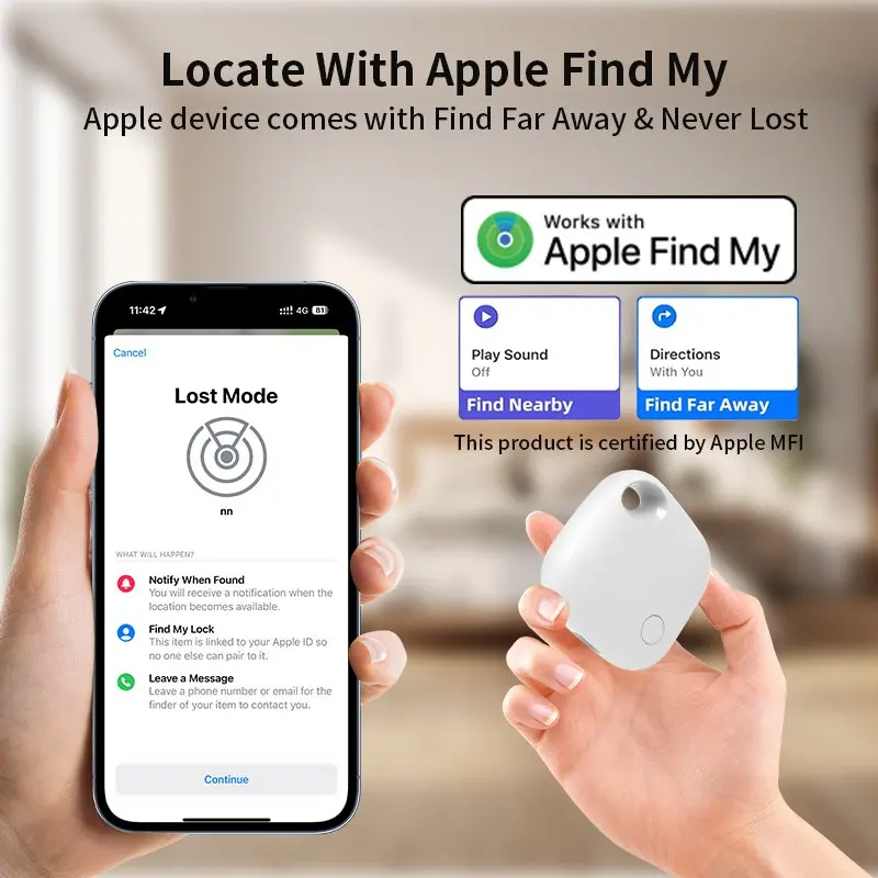 Rastreador GPS RSH, localizador inteligente, etiqueta inteligente para iOS Tybe-C, carga puede seguir coches, carteras, llaves, localizadores para niños