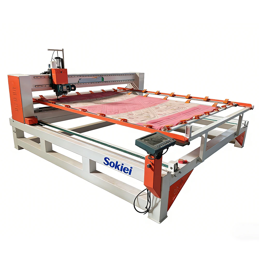 Professional Single Head High Speed Motor Long Arm Bed Sheet Mattress Quilting Machine Duvet Quit Sewing Machine 220V/380V 1.5KW