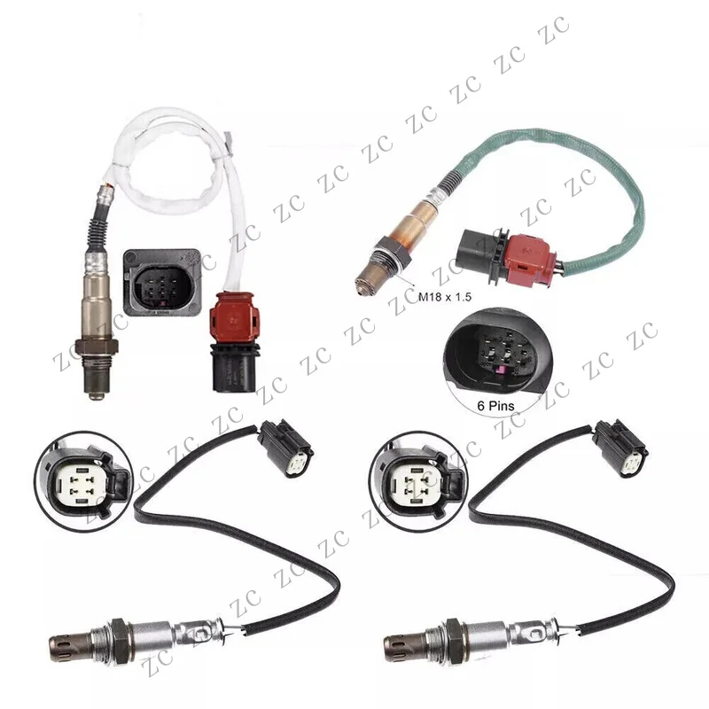 S+ 4PCS O2 Oxygen Sensor Upstream & Downstream For 2015-2017 Ford F-150 2.7L V6