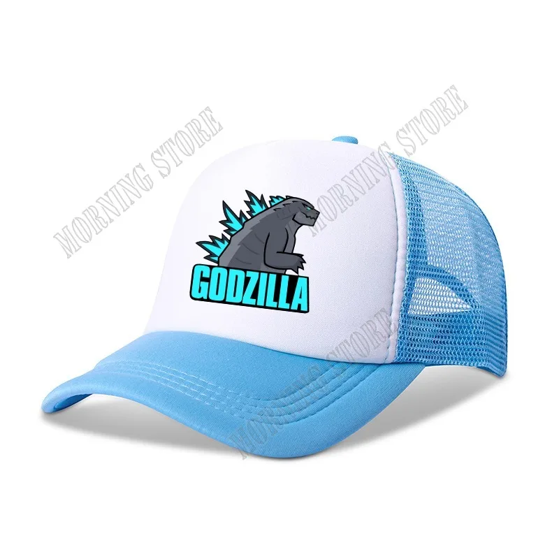 Godzillas Boys Baseball Cap Anime Print Children Adult Base Hat Kids Outdoor Casual Sunshade Hats Cartoon Summer Breathable Caps