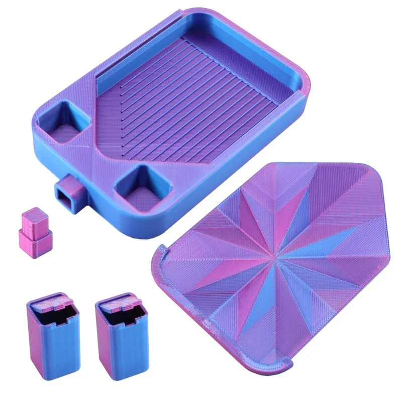 

1 шт. Цветной лоток для алмазной мозаики с крышками, мини-контейнер, прочный, для DIY алмазного искусства, инструмент-аксессуар, лоток для выкладки страз