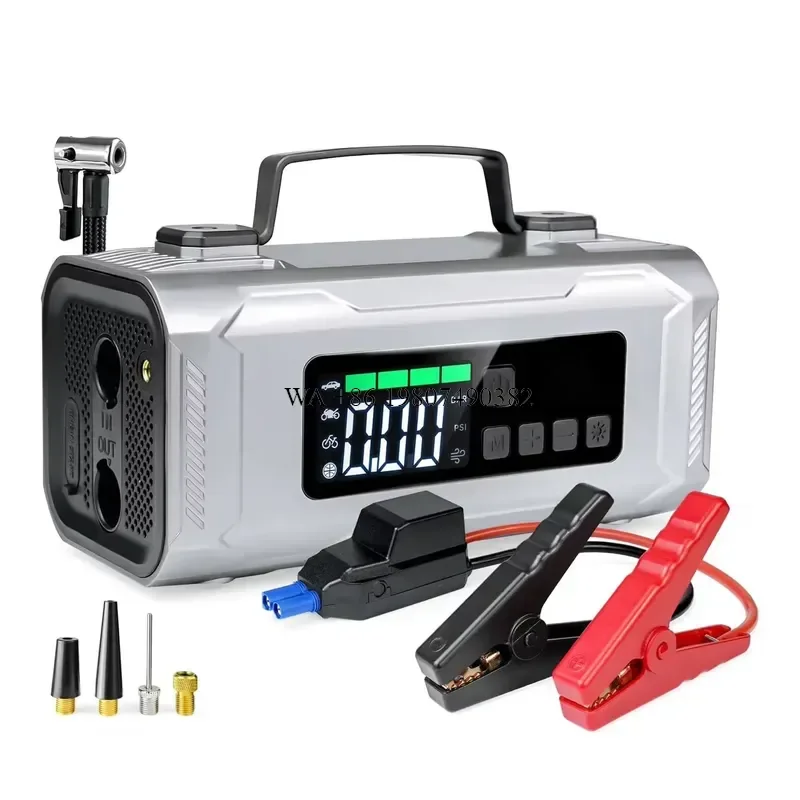 wmwmnu for Multifunctional 12V USB 70W 8000mAh Portable Emergency Jump Starter Car Inflator Battery Booster with 1000A Peak